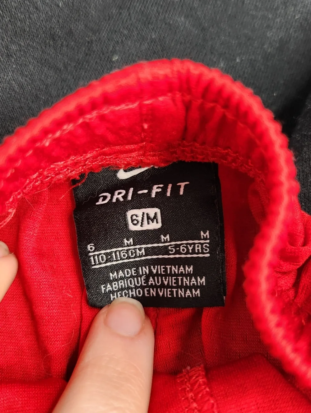 Nike Black Joggers & Red Athletic Shorts Kids Set